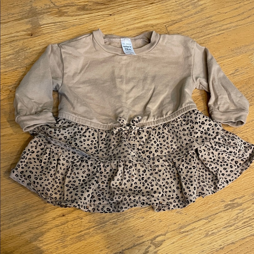Leopard Print Baby Dress